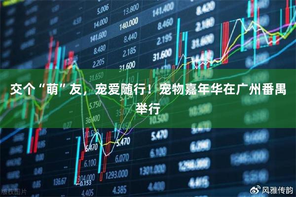 交个“萌”友，宠爱随行！宠物嘉年华在广州番禺举行
